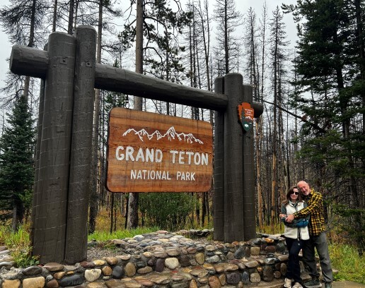 Melanie at the Grand Teton park